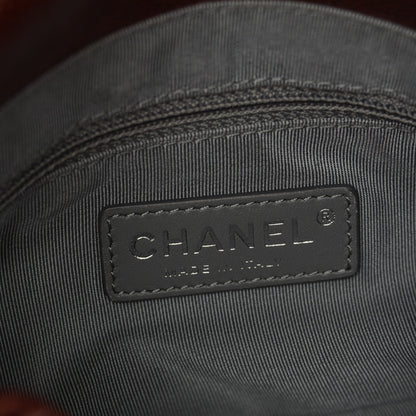 Chanel Crumpled Calfskin Quilted Medium Elastic Flap Bordeaux 7 of 8