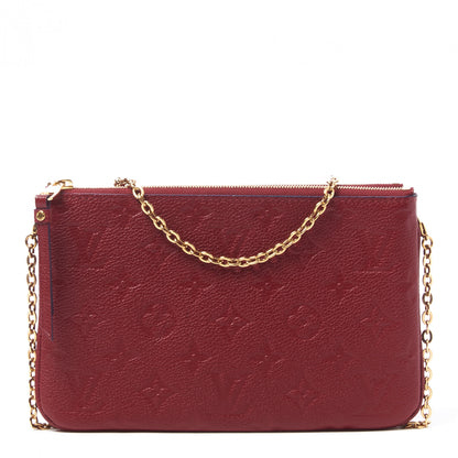 Louis Vuitton Empreinte Double Zip Pochette Cherry Berry 1 of 9