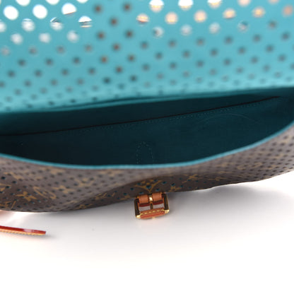 Louis Vuitton Monogram SC Flore Saumur Teal 5 of 9