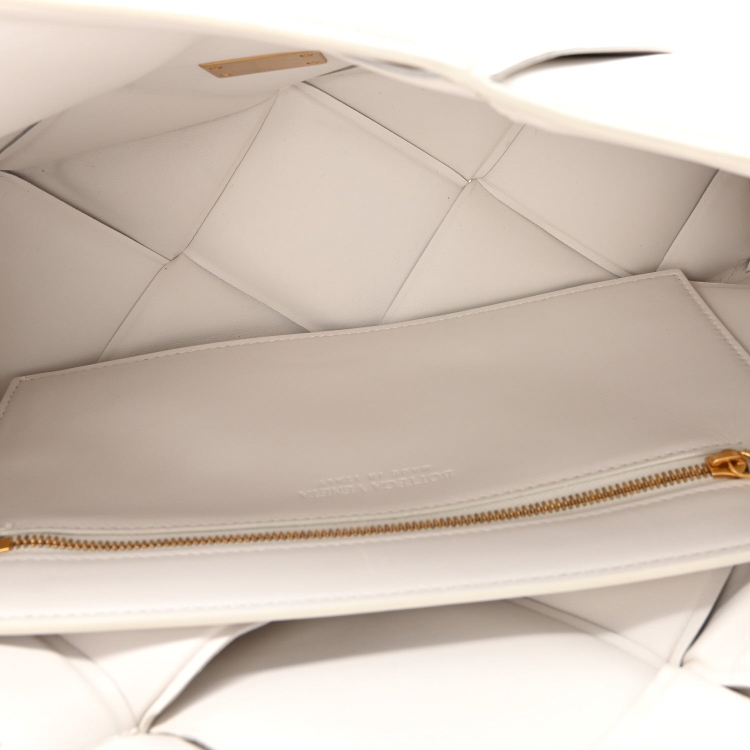 Bottega Veneta Nappa Intreccio Padded Top Handle Shoulder Bag White 8 of 30