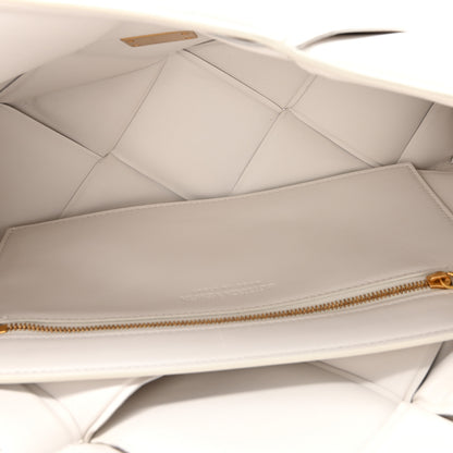 Bottega Veneta Nappa Intreccio Padded Top Handle Shoulder Bag White 8 of 30