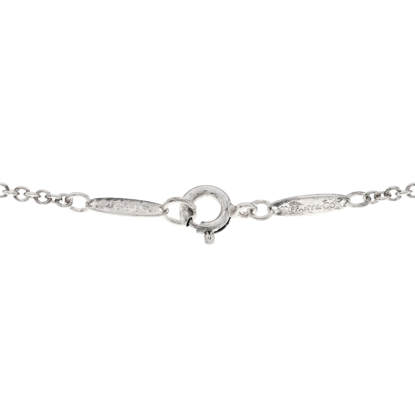 Sterling Silver Freshwater Cultured Pearl Elsa Peretti Mesh Pendant Necklace