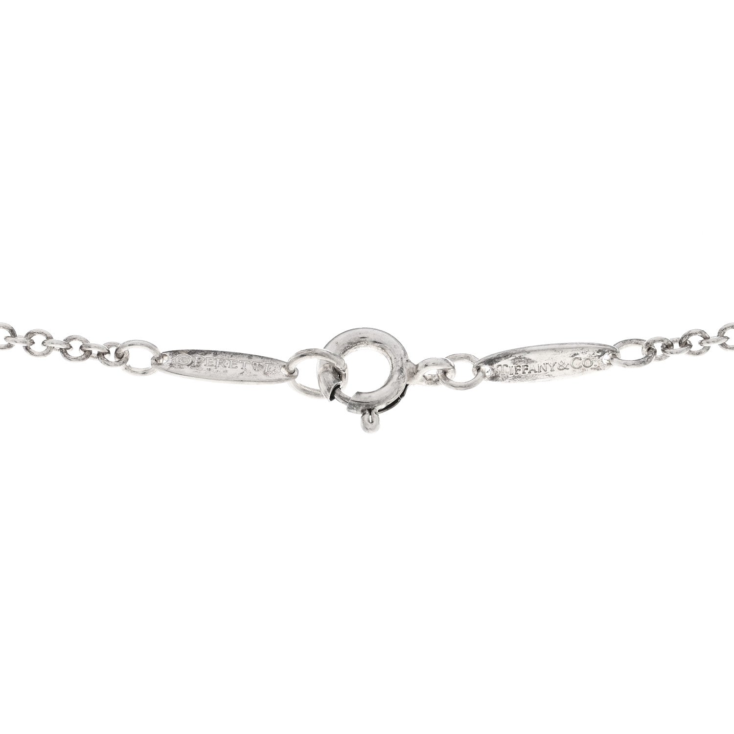 Tiffany Sterling Silver Freshwater Cultured Pearl Elsa Peretti Mesh Pendant Necklace 4 of 4