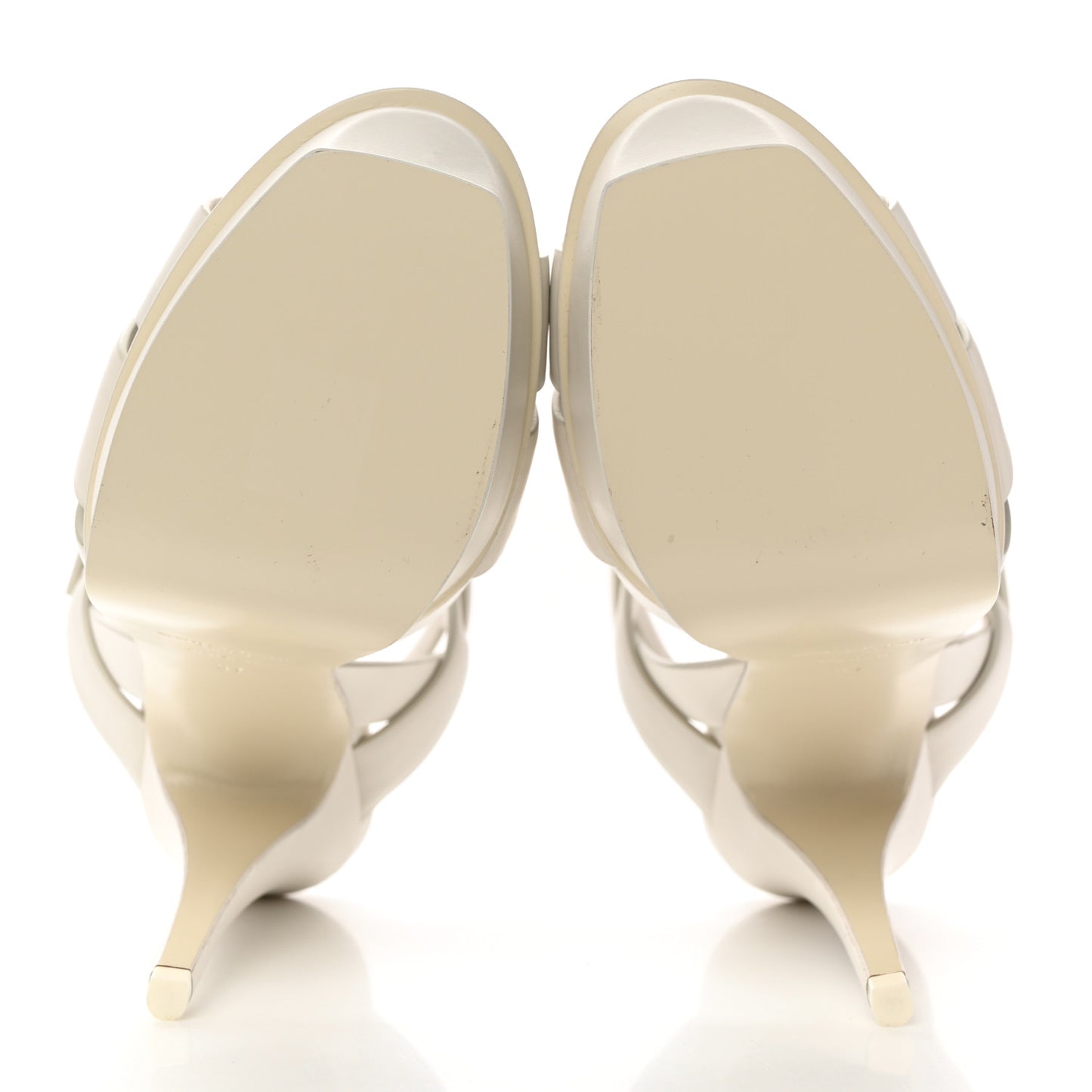 Calfskin Tribute 105 Platform Sandals 37 Porcellana