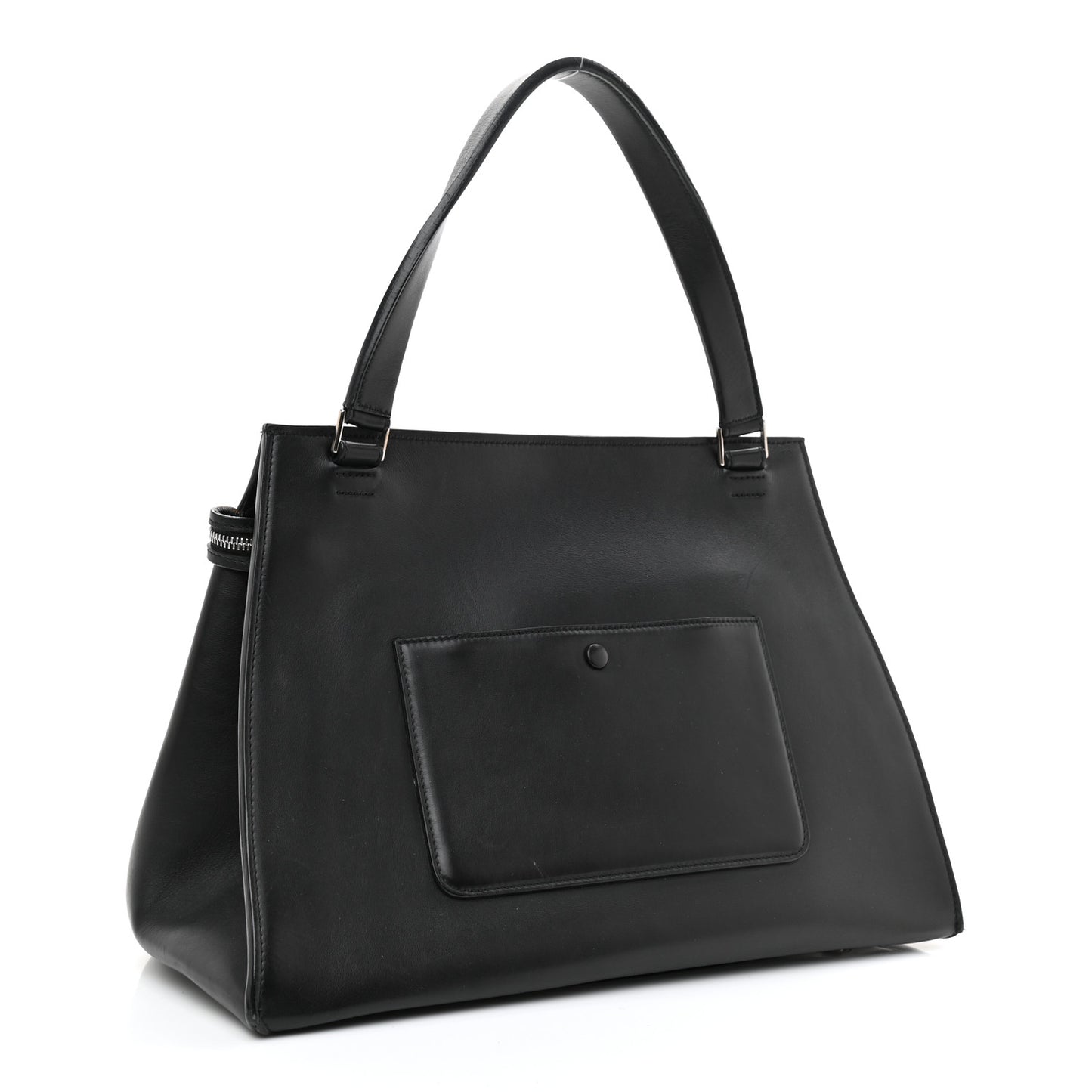 Pony Hair Large Edge Shoulder Bag Ocean Blue
