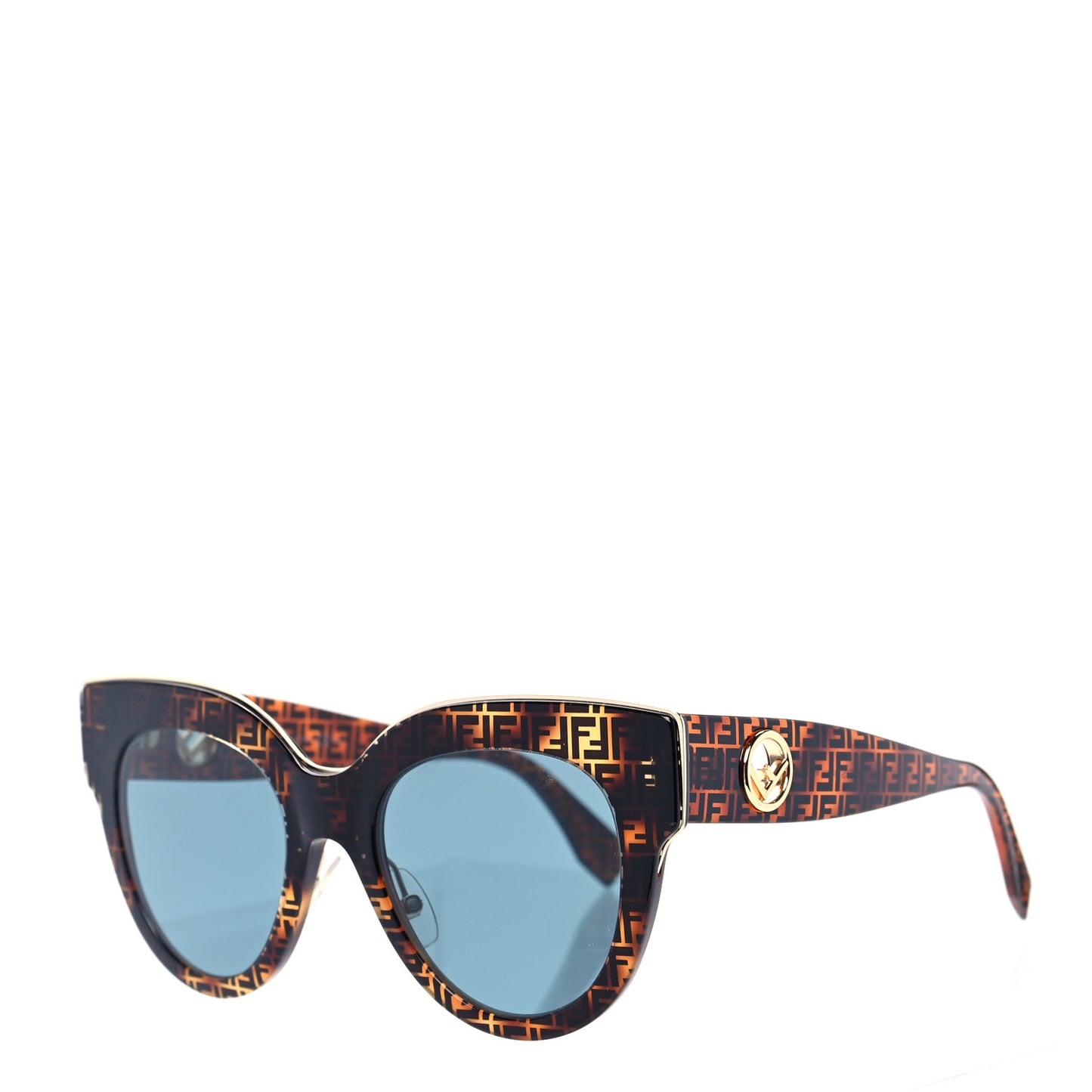 Acetate F is Fendi FF Cat Eye Sunglasses FF 0360/G/S Havana