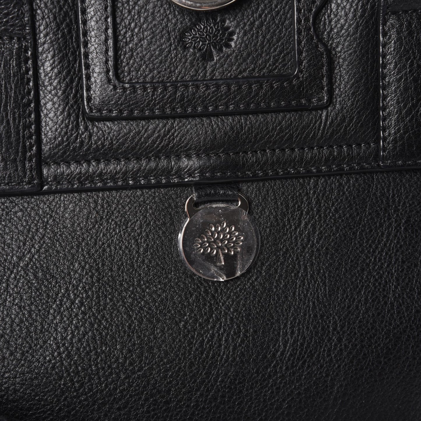 Natural Leather Cara Delevingne Convertible Satchel Black