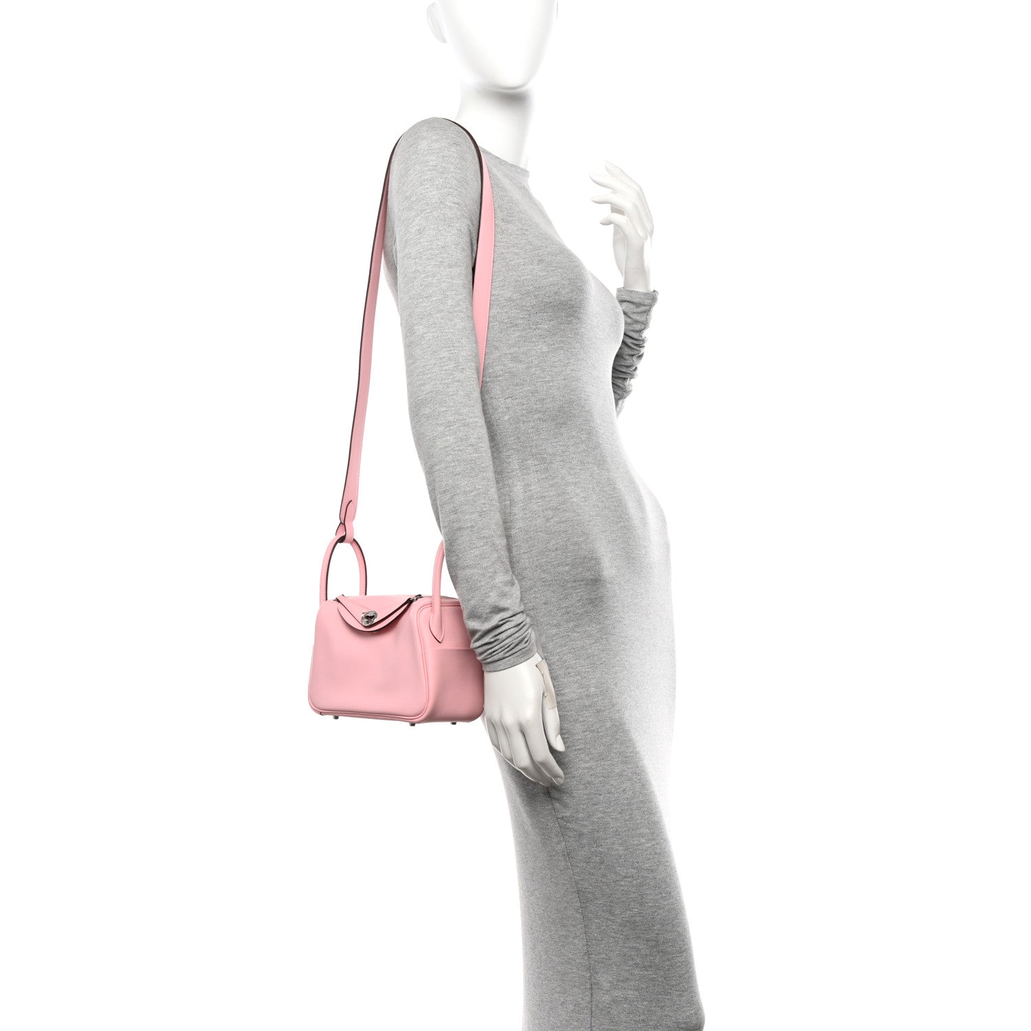 Hermes Swift Mini Lindy 20 Rose Sakura 2 of 10