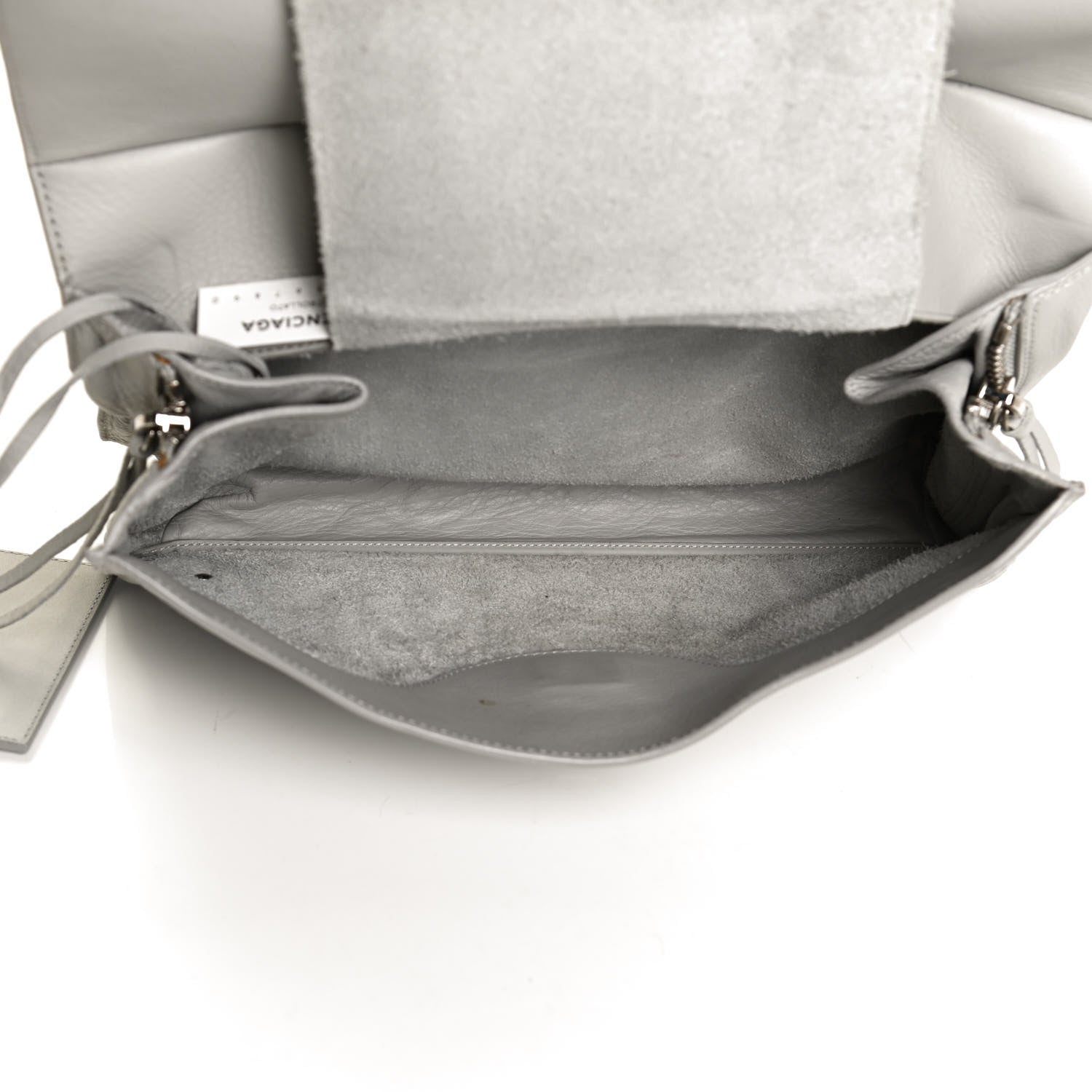 Balenciaga Veau Papier Sight Clutch Gris Metal 6 of 13