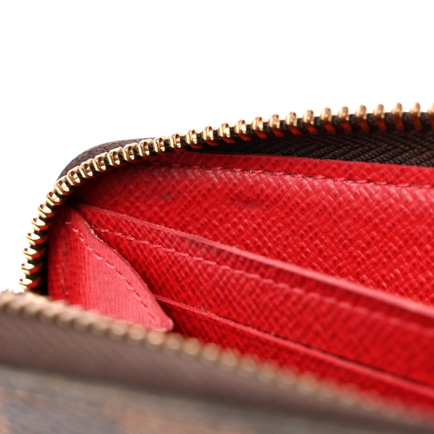 Louis Vuitton Damier Ebene Clemence Wallet Cherry 13 of 15
