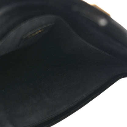 Saint Laurent Smooth Shiny Calfskin Monogram Uptown Baby Pouch Black 7 of 9