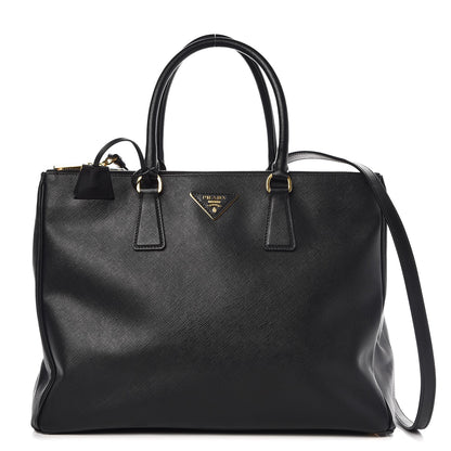 Prada Saffiano Large Galleria Double Zip Tote Black 1 of 17