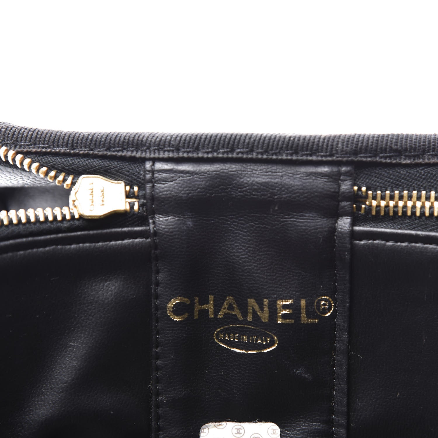 Chanel Caviar CC Vanity Cosmetic Case Black 7 of 11