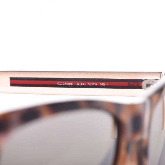 GG Bio-Based Frame Rectangle Web Sunglasses 3709/S Havana