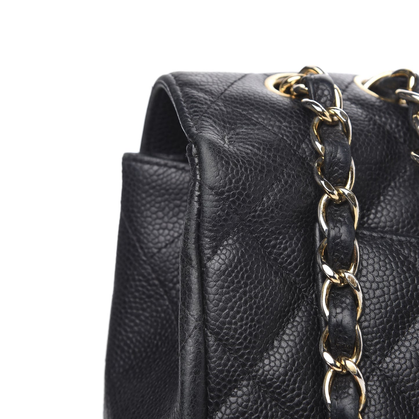 Caviar Quilted Jumbo Single Flap Black