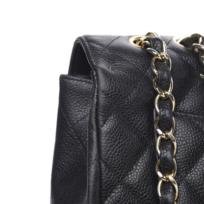 Chanel Caviar Quilted Jumbo Single Flap Black 14 of 16
