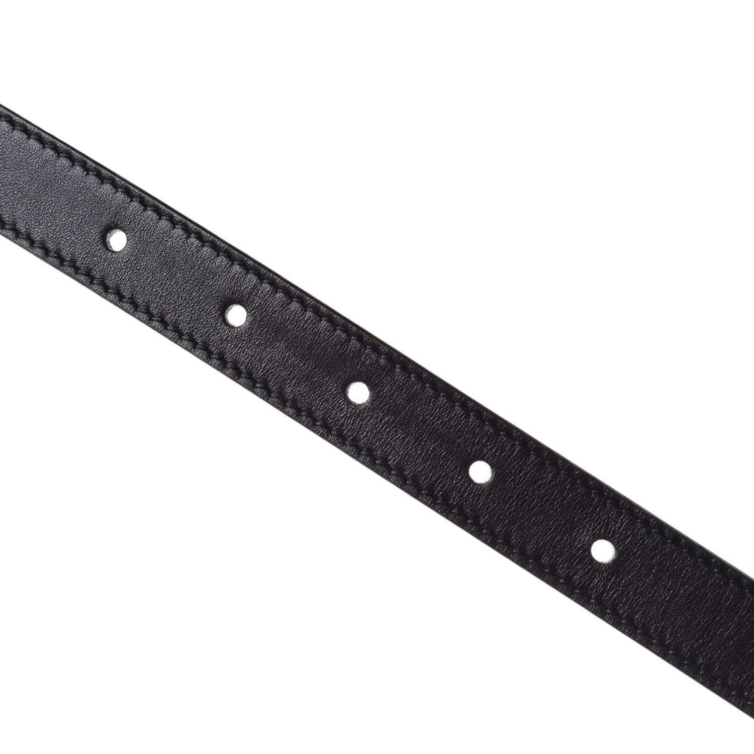 Gucci Calfskin Pearl Double G 20mm Belt 85 34 Black Cream 4 of 4
