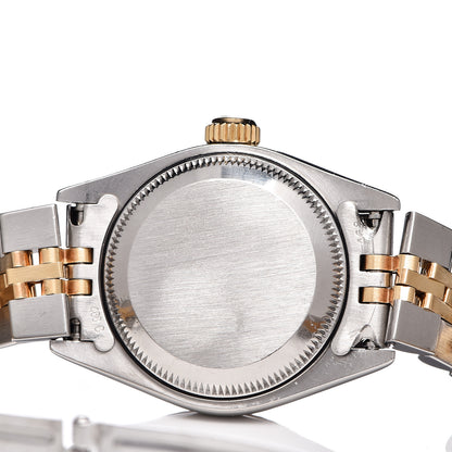 Rolex Stainless Steel 18K Yellow Gold 26mm Oyster Perpetual Datejust Watch Silver 69173 5 of 8