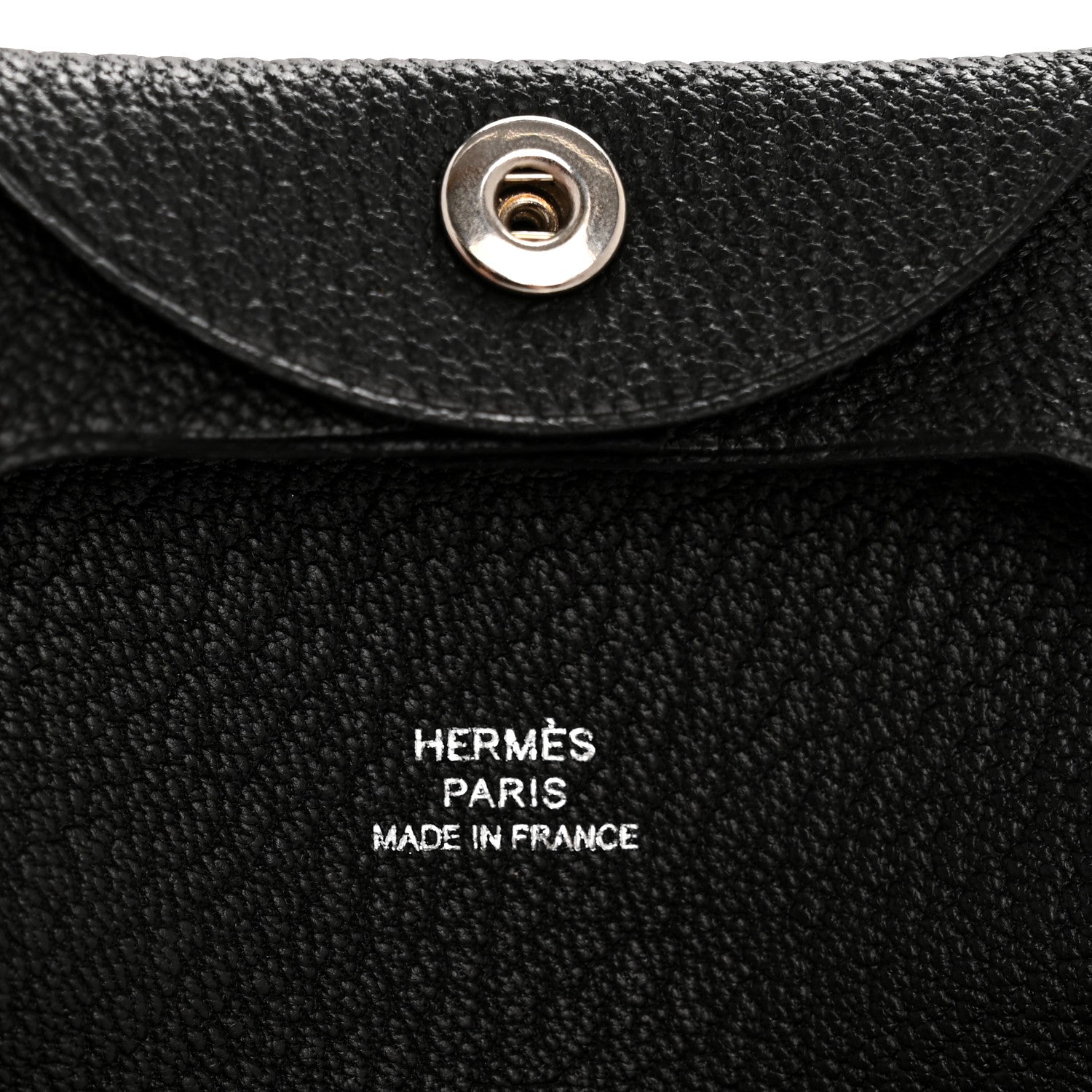 Hermes Chevre Mysore Bastia Coin Purse Black 7 of 9