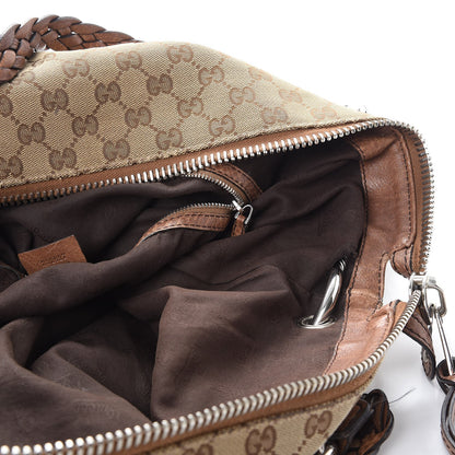 Gucci Monogram Large Bamboo Bar Tassel Shoulder Bag Brown 8 of 18