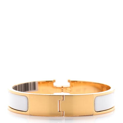 Hermes Enamel Narrow Clic Clac H Bracelet PM White 3 of 6