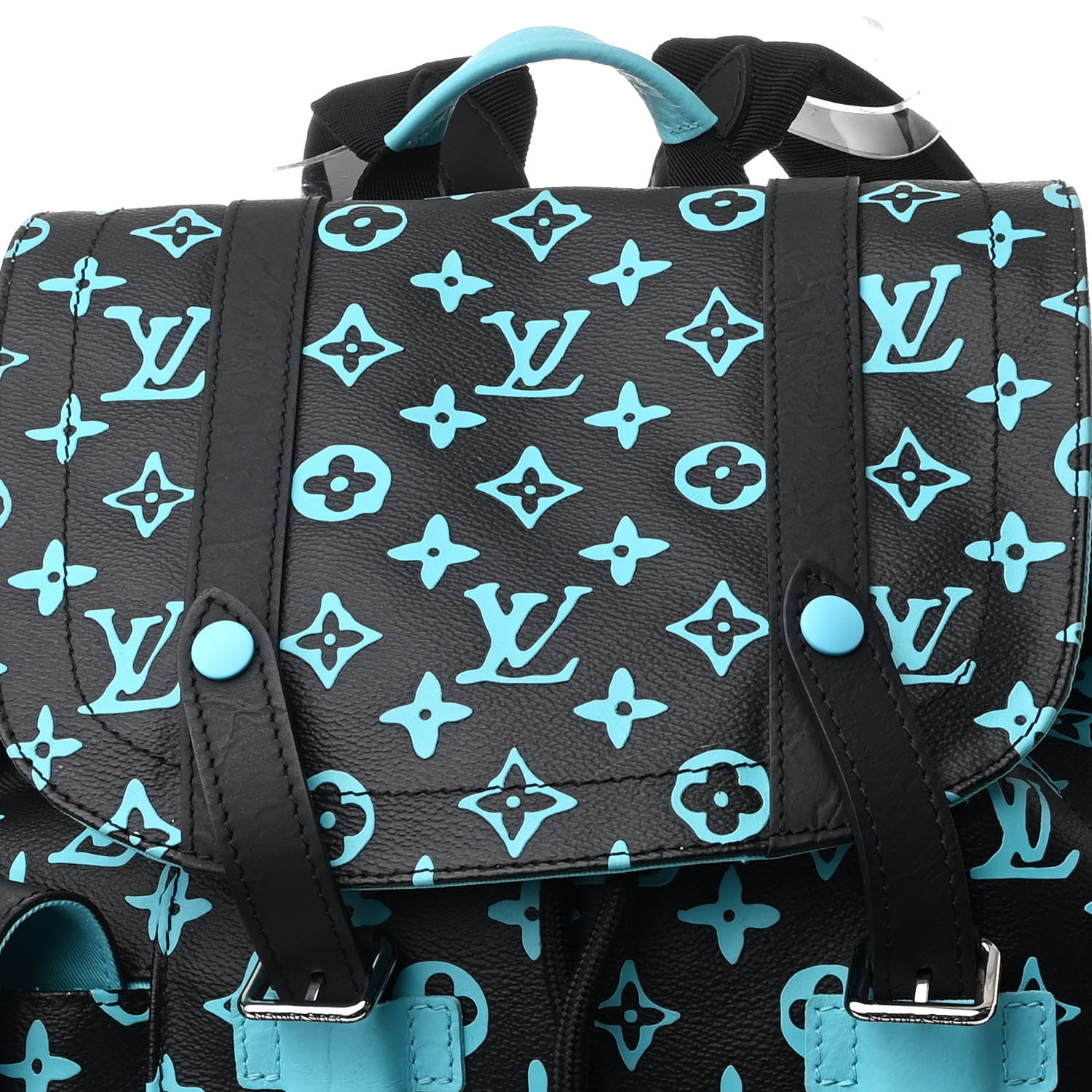 Louis Vuitton Monogram Playground Christopher MM Backpack Black Blue 7 of 9