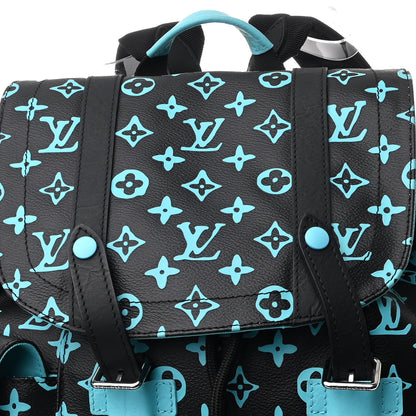 Louis Vuitton Monogram Playground Christopher MM Backpack Black Blue 7 of 9