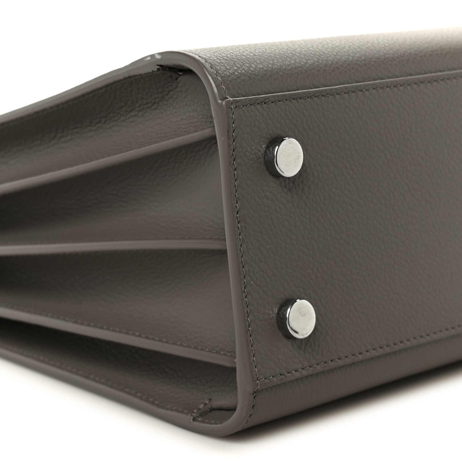 Saint Laurent Grained Calfskin Baby Sac De Jour Taupe 9 of 10