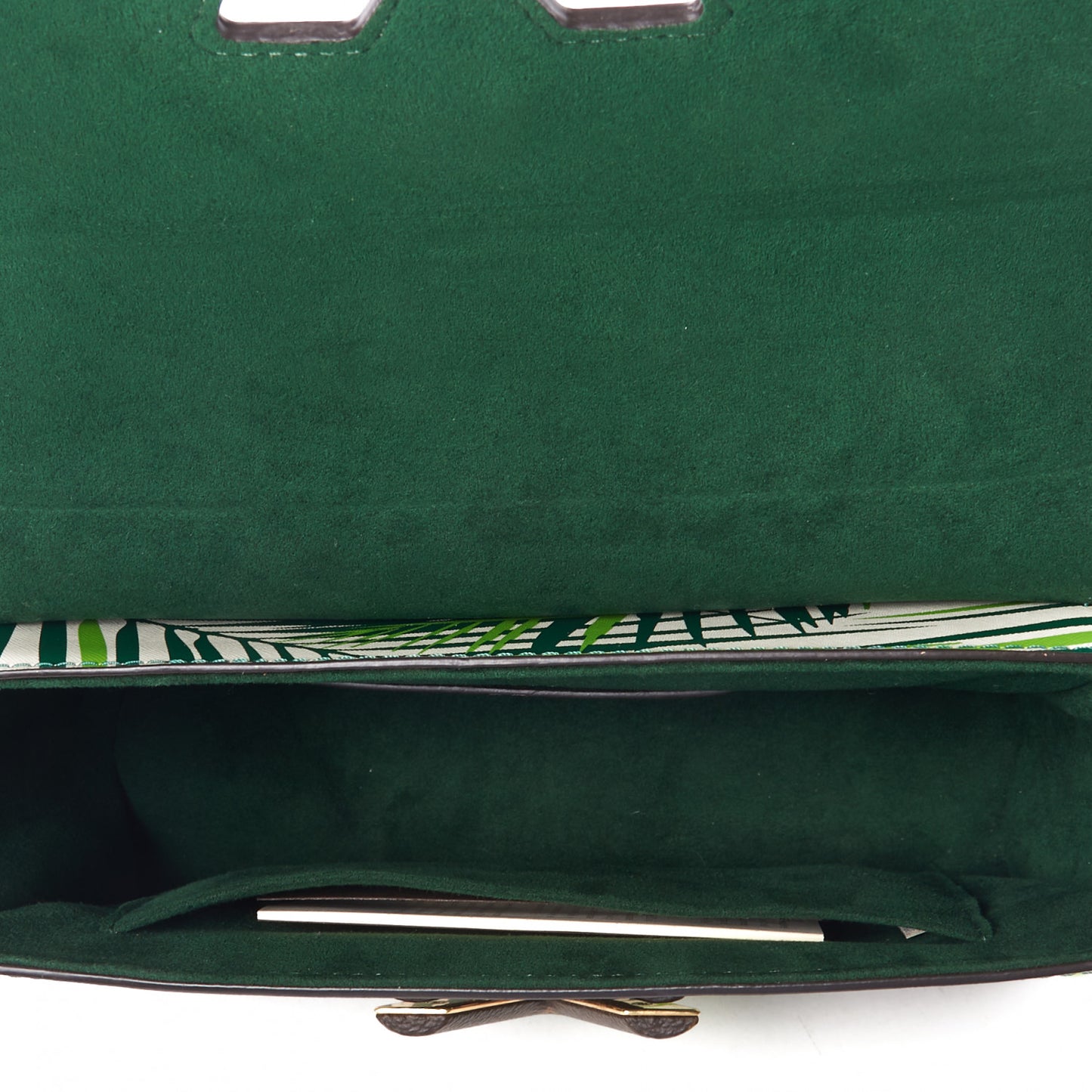Monogram Palm Twist Shoulder Bag MM Vert White