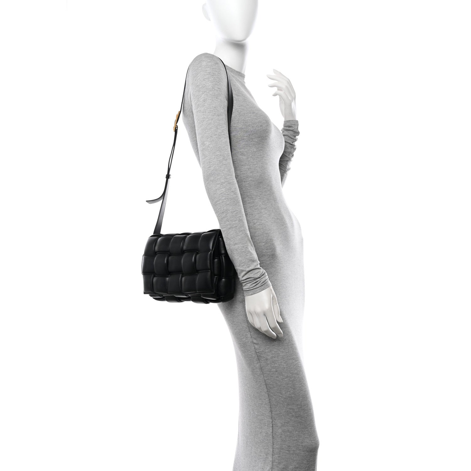 Bottega Veneta Nappa Maxi Intreccio Padded Cassette Crossbody Bag Black 2 of 11