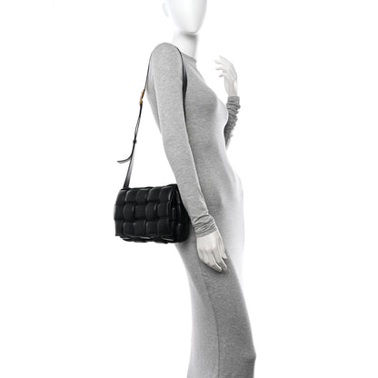 Bottega Veneta Nappa Maxi Intreccio Padded Cassette Crossbody Bag Black 2 of 11
