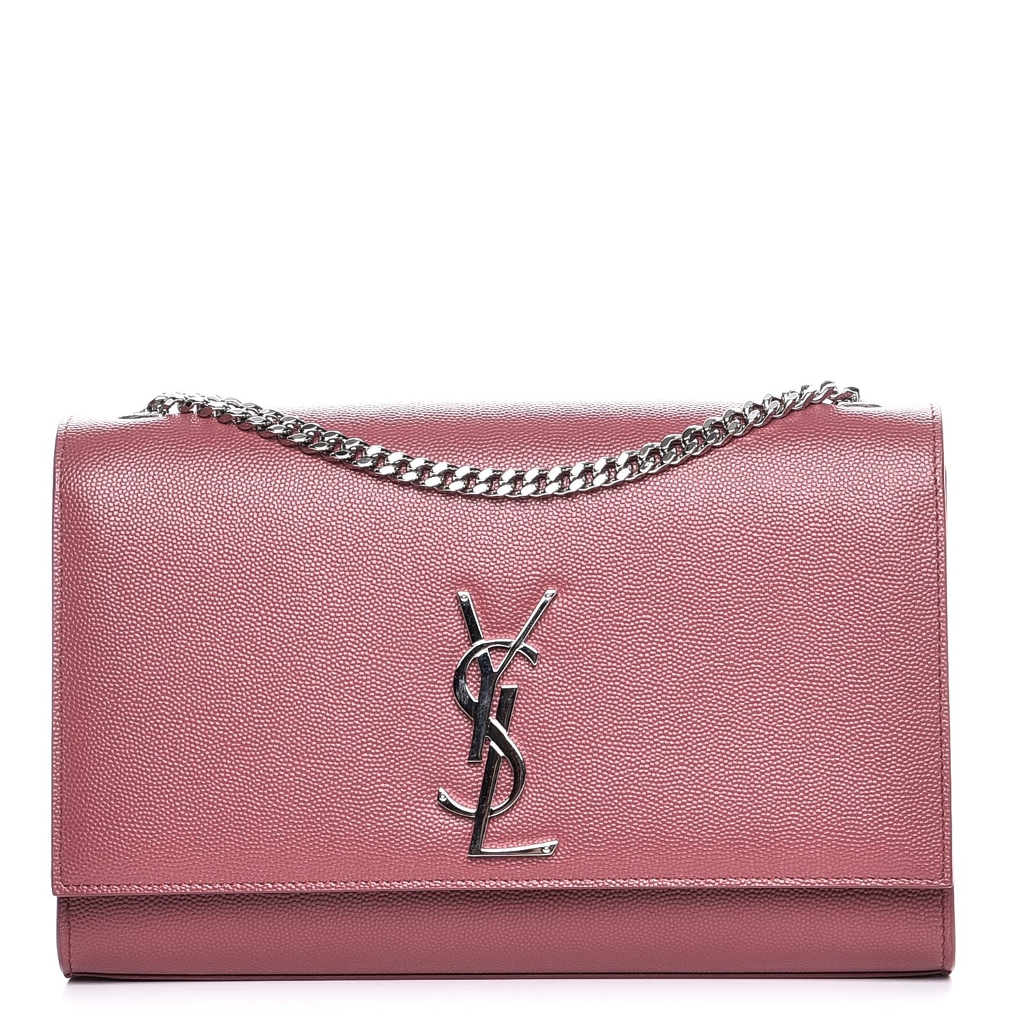 Grain De Poudre Medium Classic Monogram Kate Satchel Mystic Rose