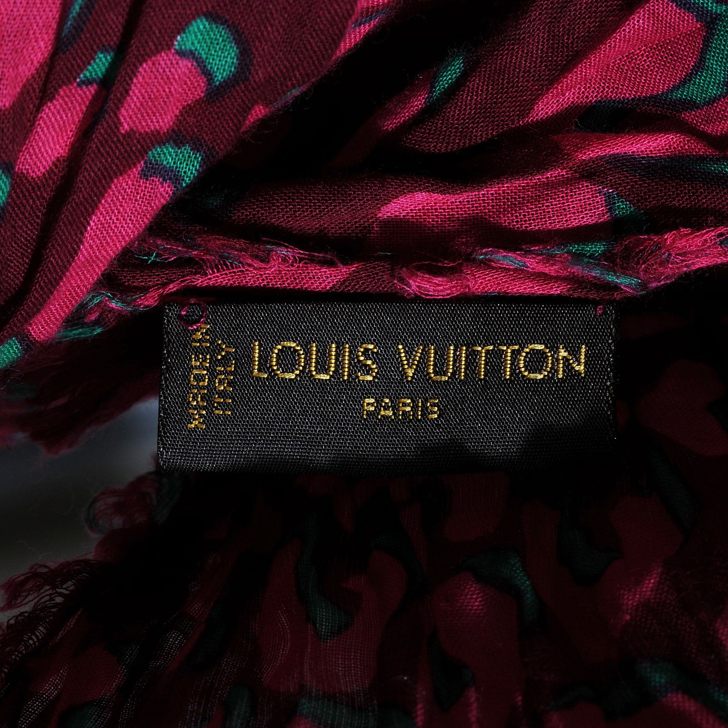 Cotton Leopard Pareo Rouge Fauviste