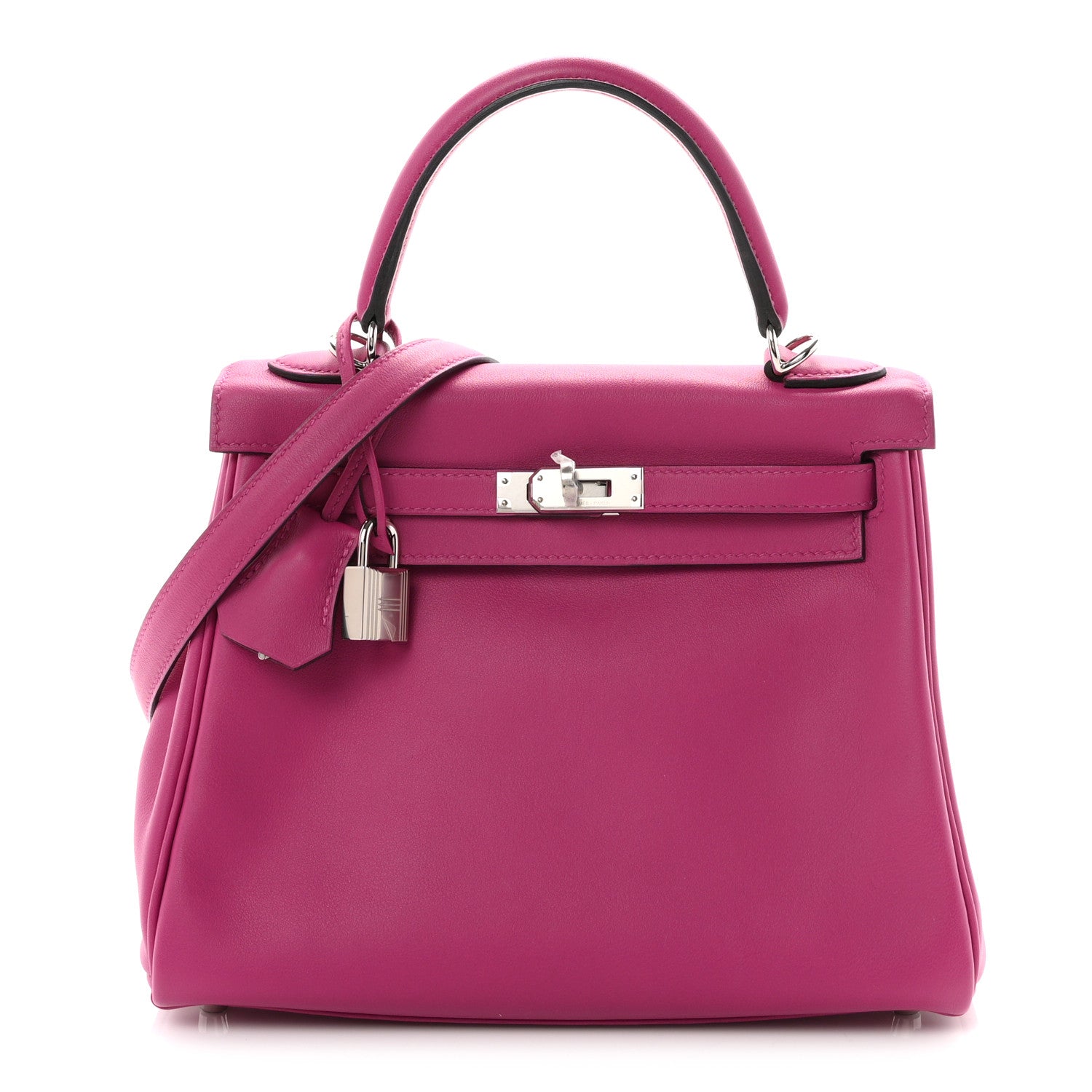Hermes Swift Kelly Retourne 25  Rose Pourpre 1 of 9