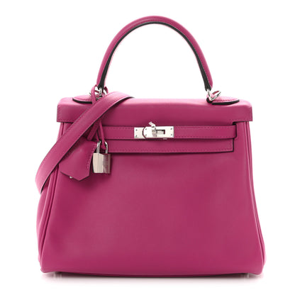 Hermes Swift Kelly Retourne 25  Rose Pourpre 1 of 9