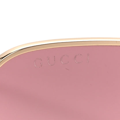 Gucci Metal Horsebit Square Sunglasses GG0882SA Gold 7 of 8