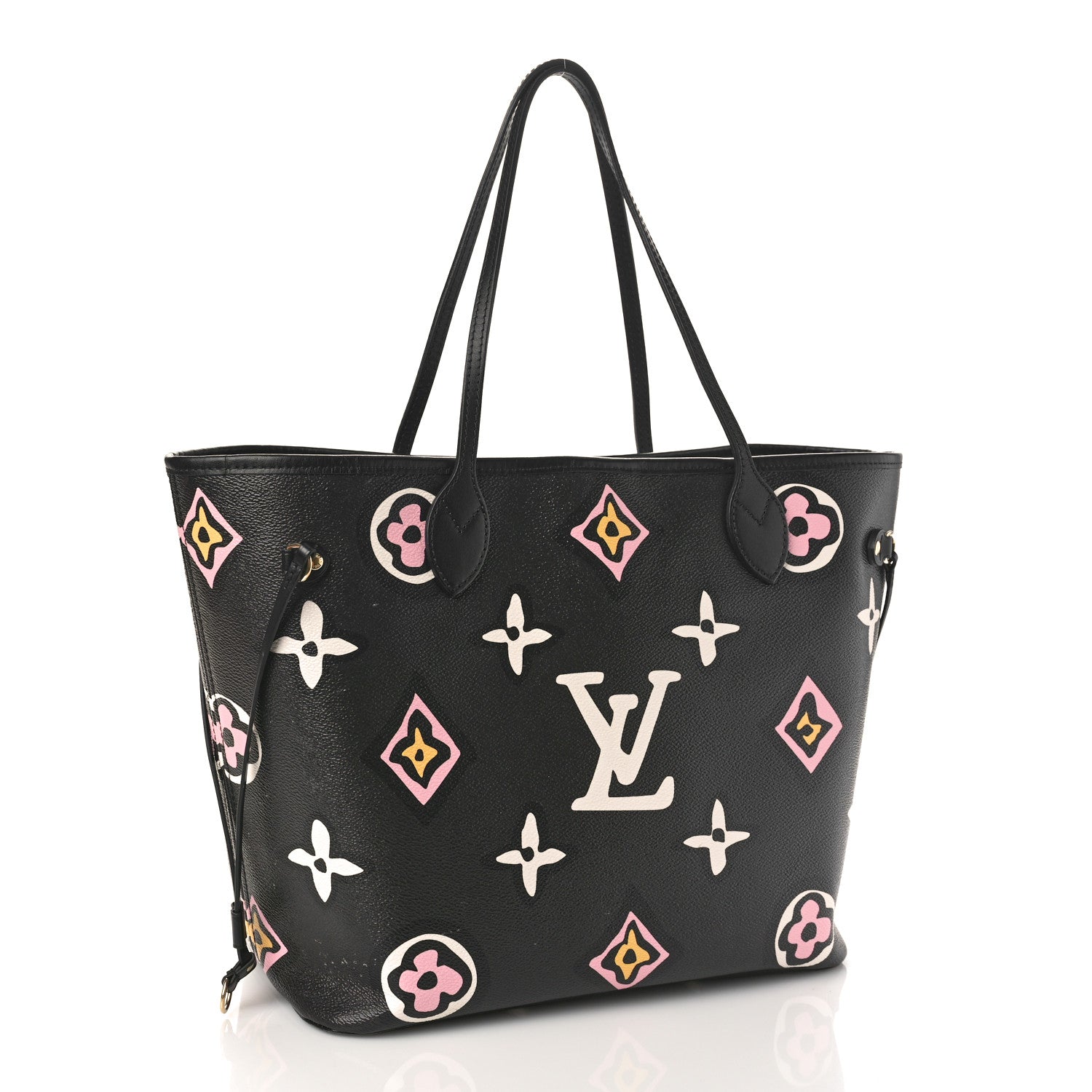 Louis Vuitton Monogram Giant Wild At Heart Neverfull MM Black 4 of 10