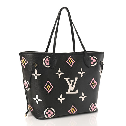 Louis Vuitton Monogram Giant Wild At Heart Neverfull MM Black 4 of 10