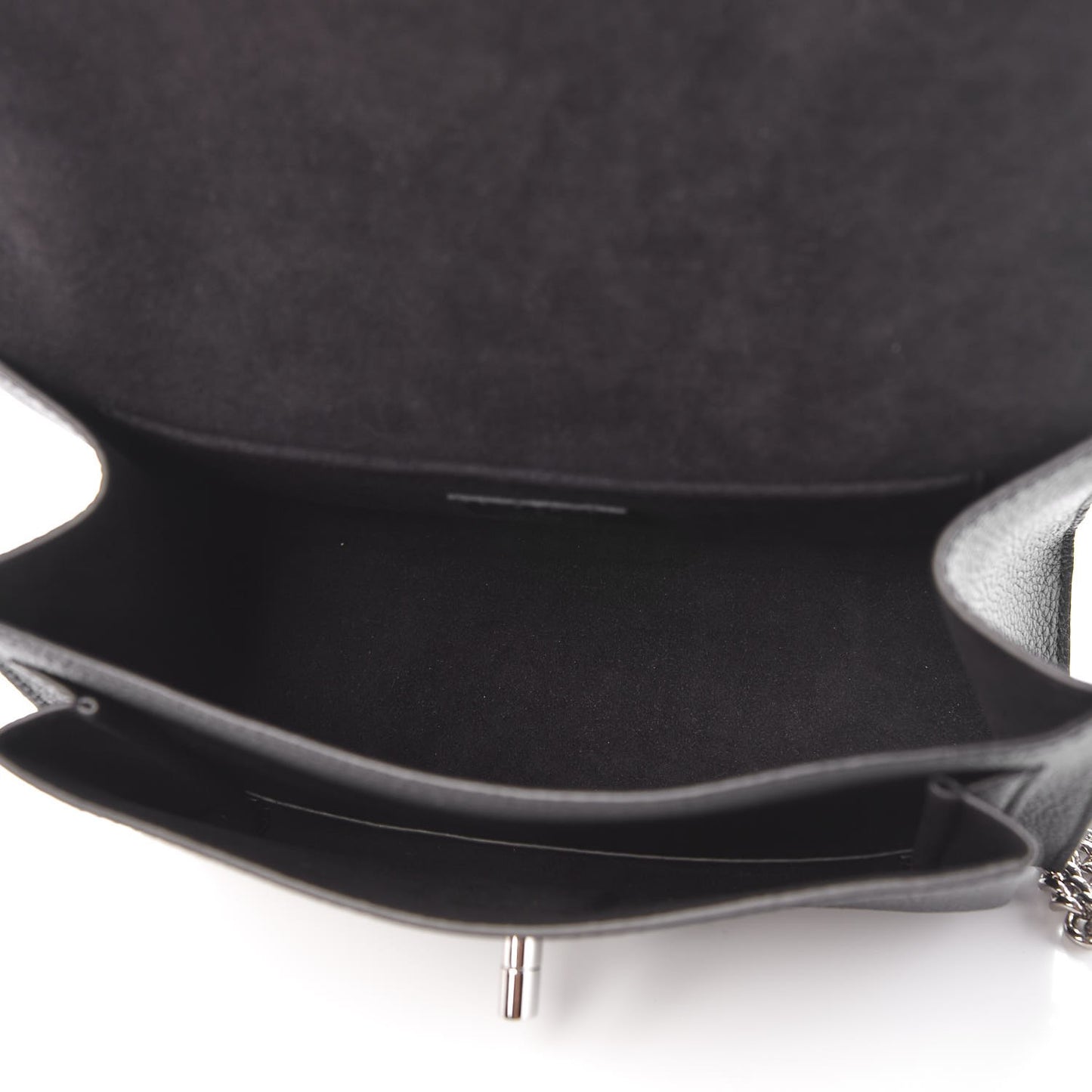 Soft Calfskin My Lockme Chain Bag BB Black