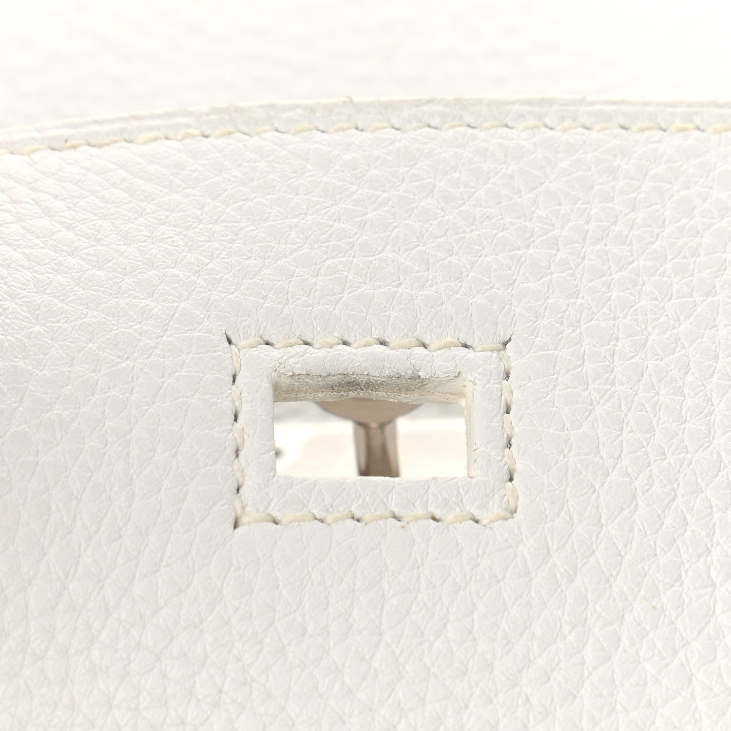 Hermes Taurillon Clemence Birkin 35 White 18 of 21