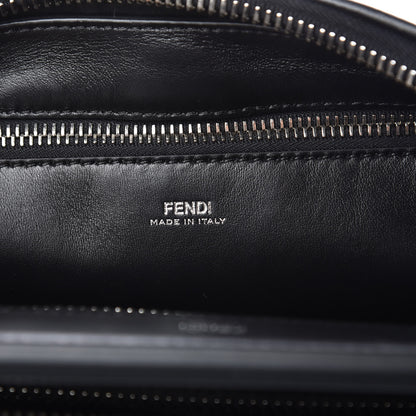 Fendi Shiny Nappa Trapuntata Small DotCom Click Chain Satchel Black 6 of 9