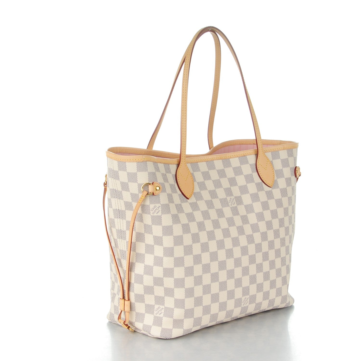 Louis Vuitton Damier Azur Neo Neverfull MM Rose Ballerine 3 of 9