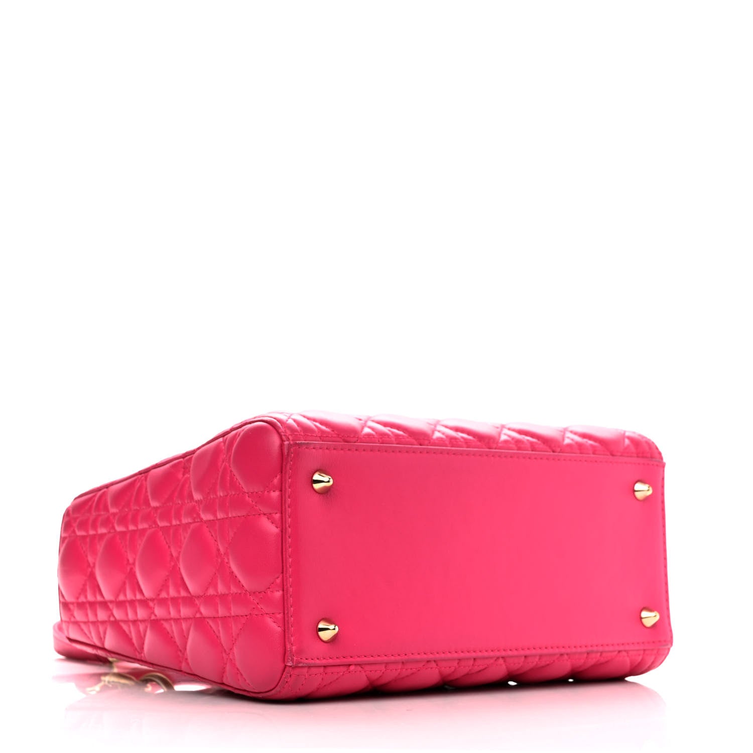 Christian Dior Lambskin Cannage Medium Lady Dior Pink 4 of 16