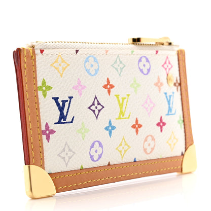 Louis Vuitton Monogram Multicolor Key Pouch White 3 of 8