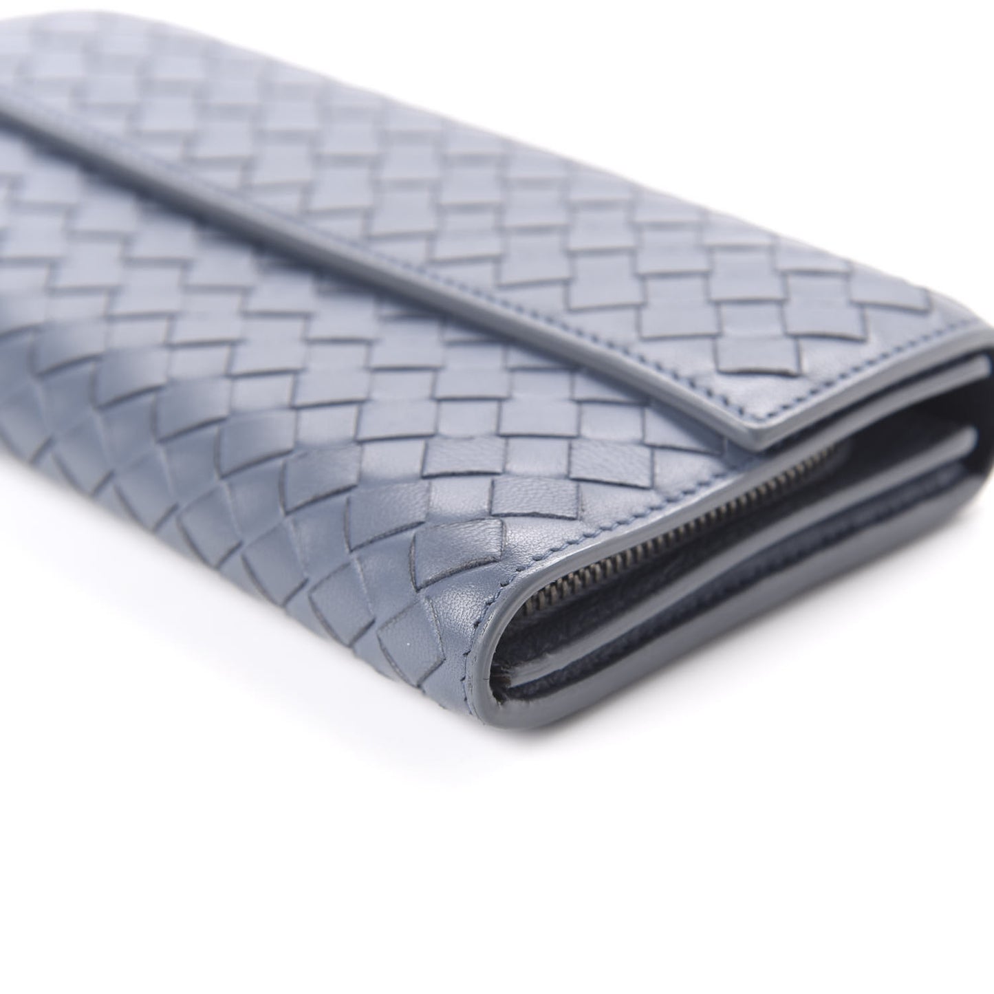 Nappa Intrecciato Continental Wallet Krim