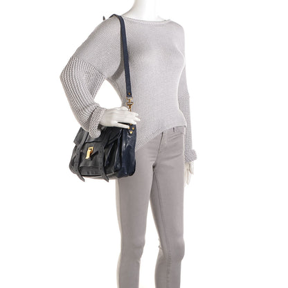 Proenza Schouler Lambskin Medium PS1 Satchel Navy 2 of 14