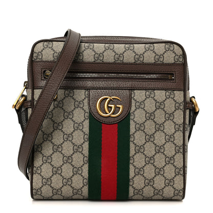 Gucci GG Supreme Monogram Web Small Ophidia Messenger Bag Brown 1 of 11
