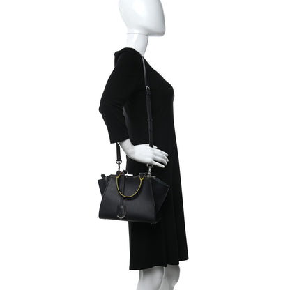 Fendi Vitello Dolce Mini 3jours Tote Blue Notte 2 of 14