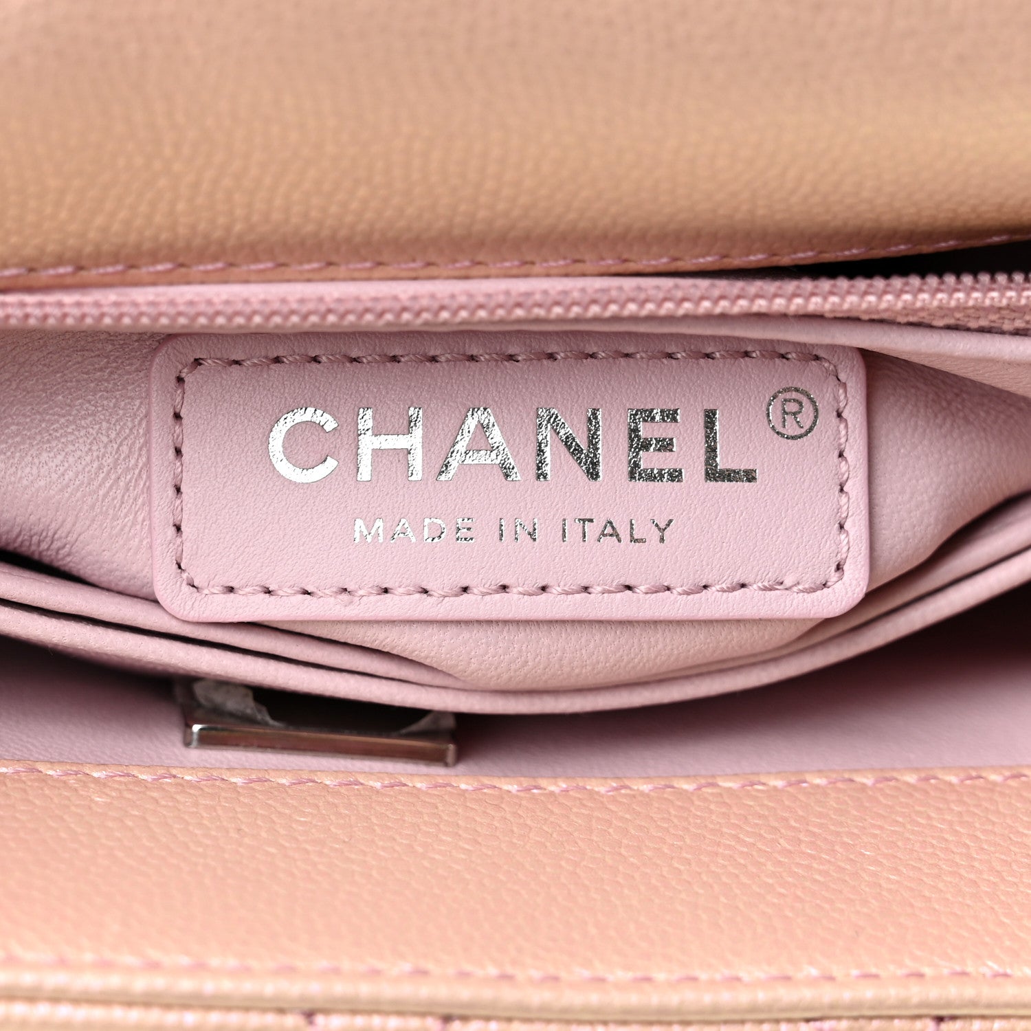 Chanel Iridescent Caviar Quilted Mini Coco Handle Flap Pink 6 of 11