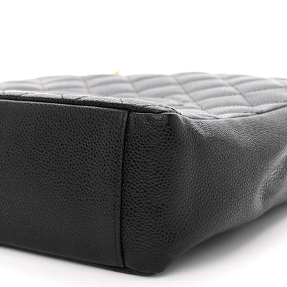 Chanel Caviar Quilted Petit Shopping Tote PST Black 8 of 8